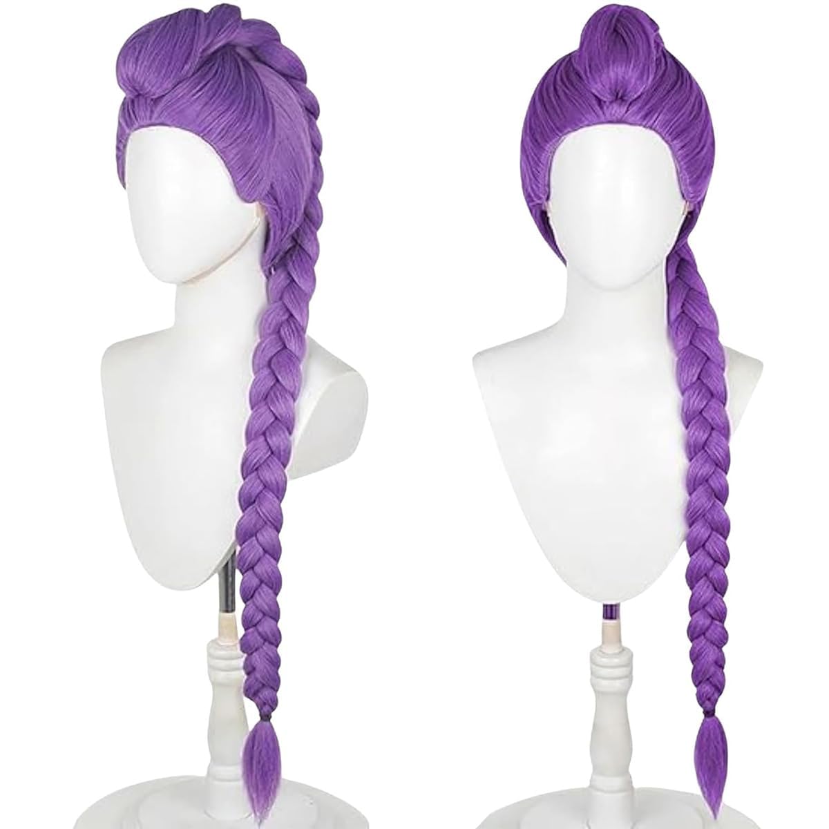 Anime Inspired Kids Purple Short Cosplay Wig with Bangs Soft Natural Style Heat Resistant Synthetic Hair for Halloween Party