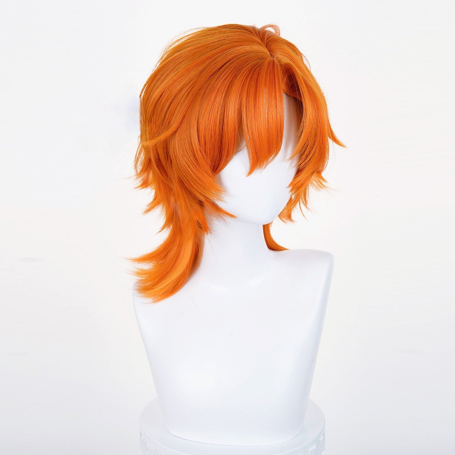 Zootopia 2 Nick Wilde Cosplay Wig – Orange Blend Short Anime Wig with Natural Scalp and Realistic Hairline