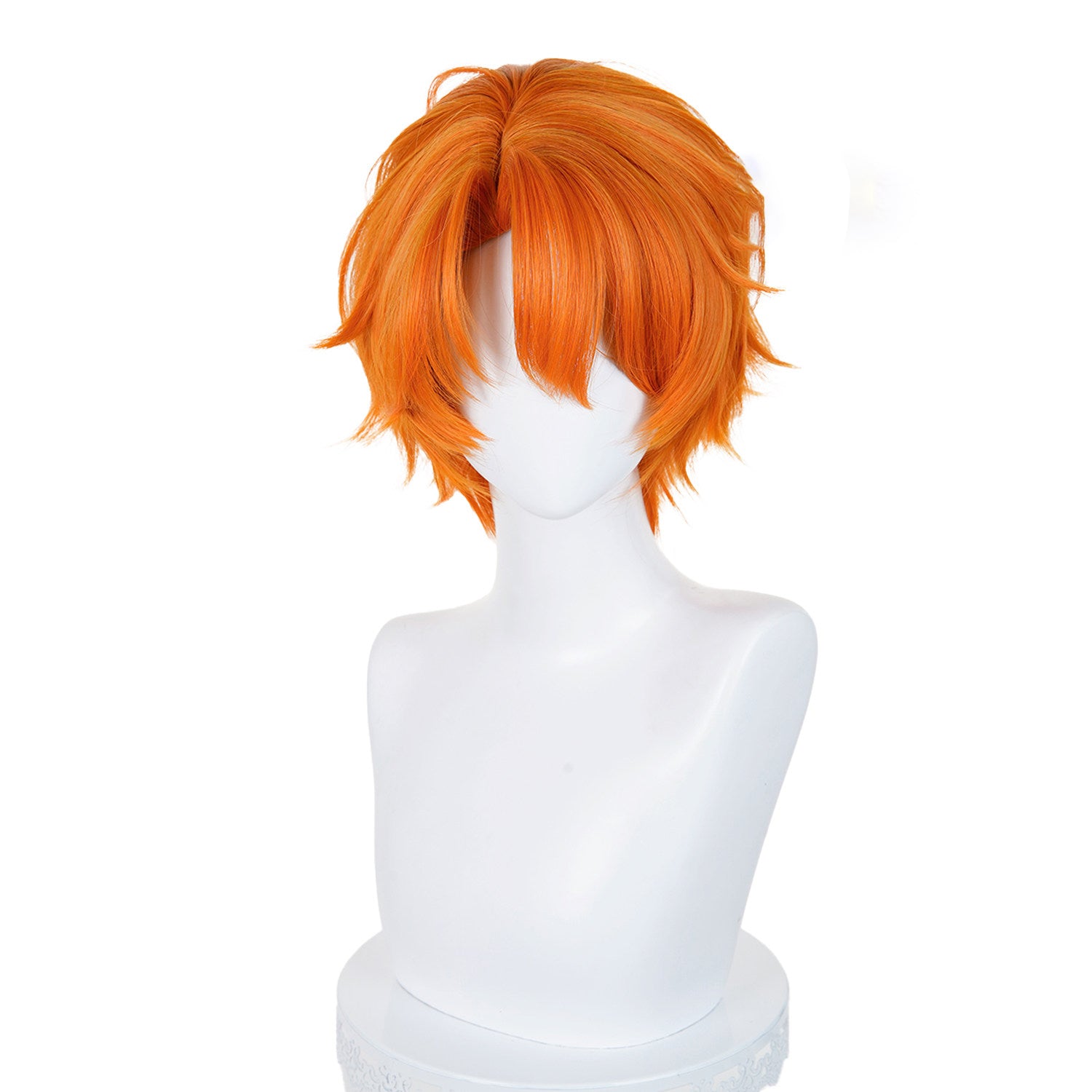 Zootopia 2 Nick Wilde Cosplay Wig – Orange Blend Short Anime Wig with Natural Scalp and Realistic Hairline