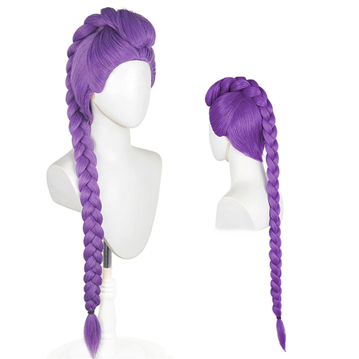 Anime Inspired Kids Purple Short Cosplay Wig with Bangs Soft Natural Style Heat Resistant Synthetic Hair for Halloween Party