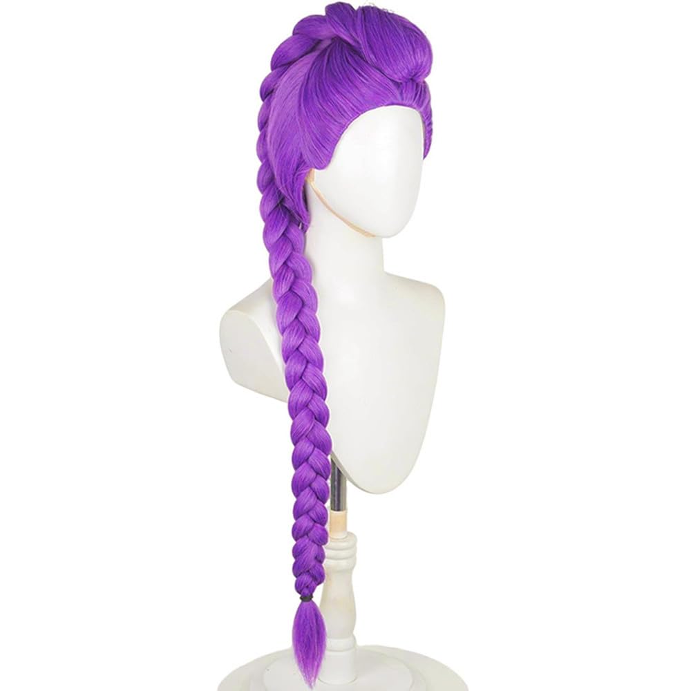 Anime Inspired Kids Purple Short Cosplay Wig with Bangs Soft Natural Style Heat Resistant Synthetic Hair for Halloween Party