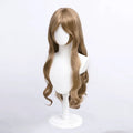 Identity V Little Girl Cosplay Wig – Rolling Companion Coffee Gold Long Curly Anime Wig with Bangs