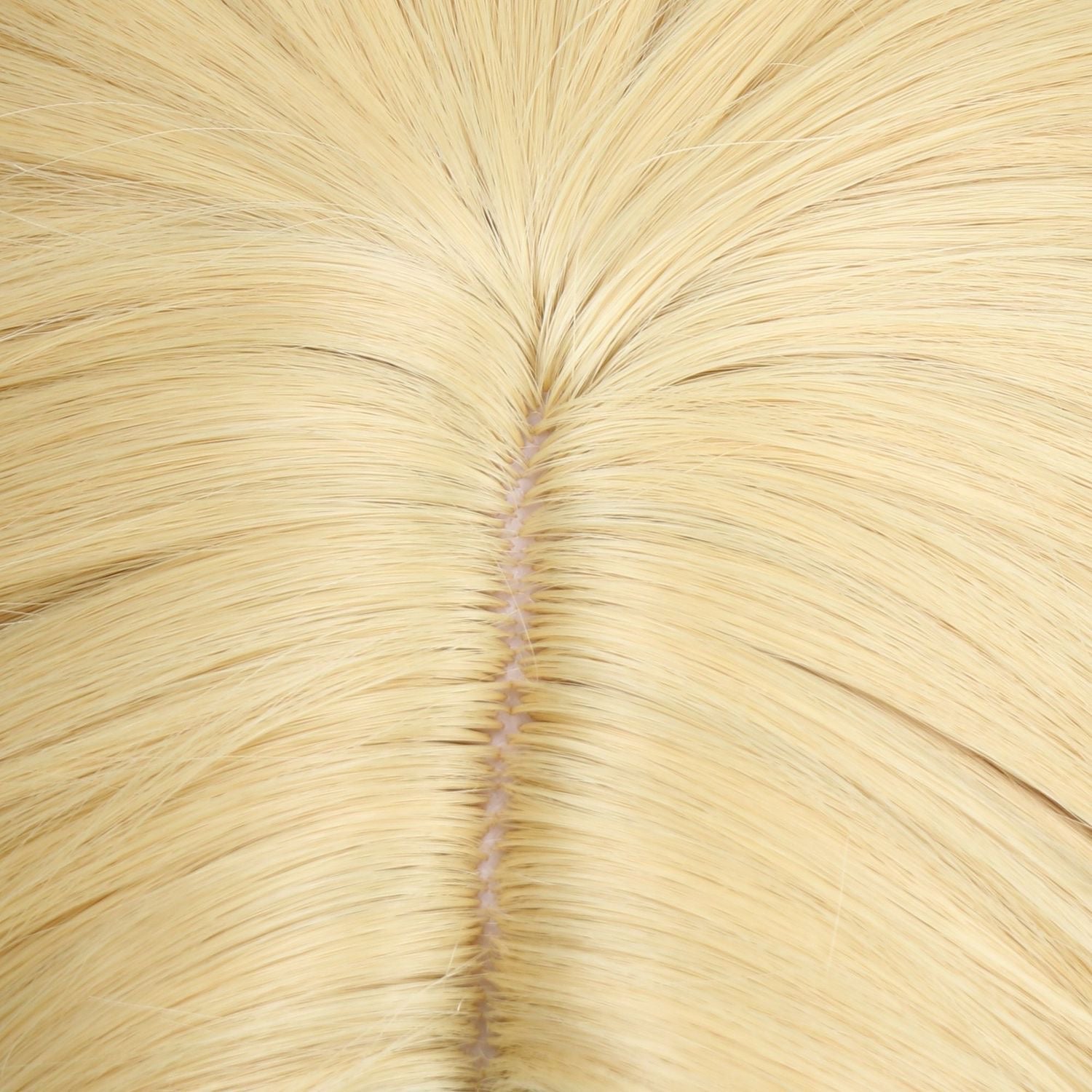Anime Inspired Long Blonde Middle Part Cosplay Wig Natural Straight Style Heat Resistant Synthetic Hair for Halloween Party Photography